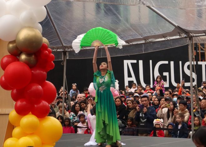 Performers shower Lunar New Year festivities with color, song at Santana Row