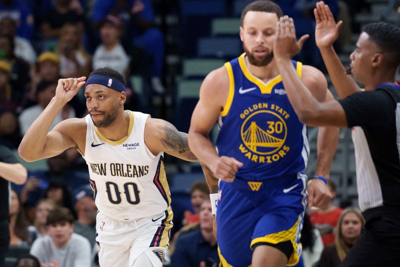 Warriors outlast depleted Pelicans in Curry’s return from injury