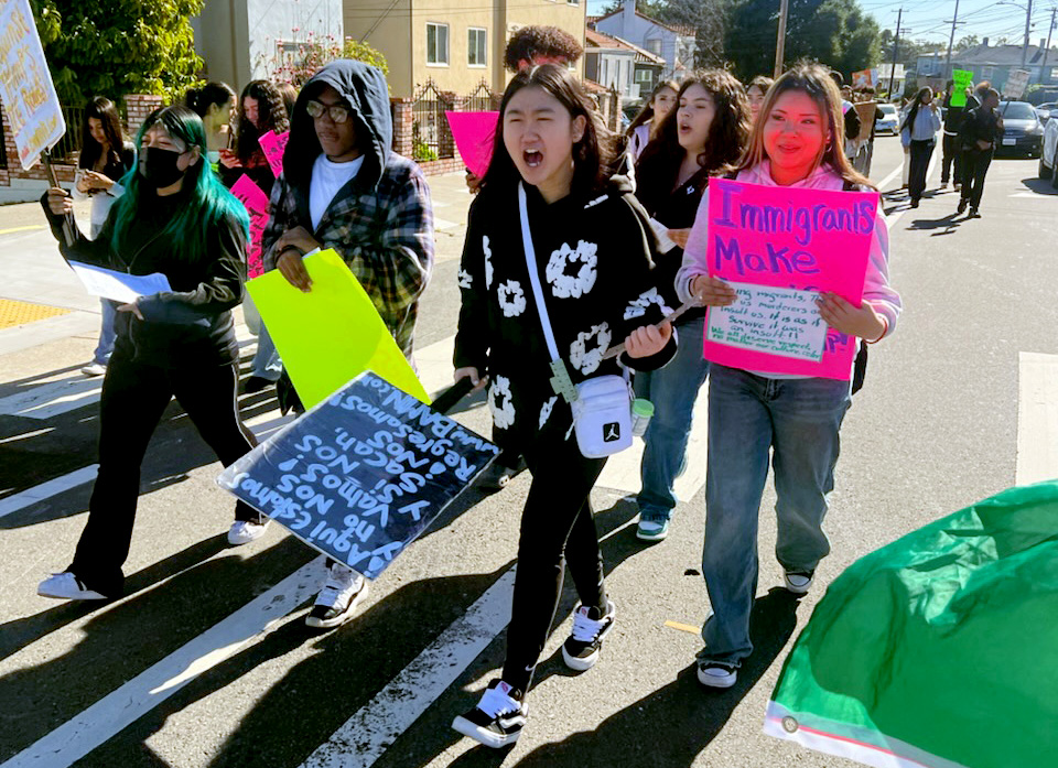 Trump-ordered deportations lead Oakland students to walk out of class in protest