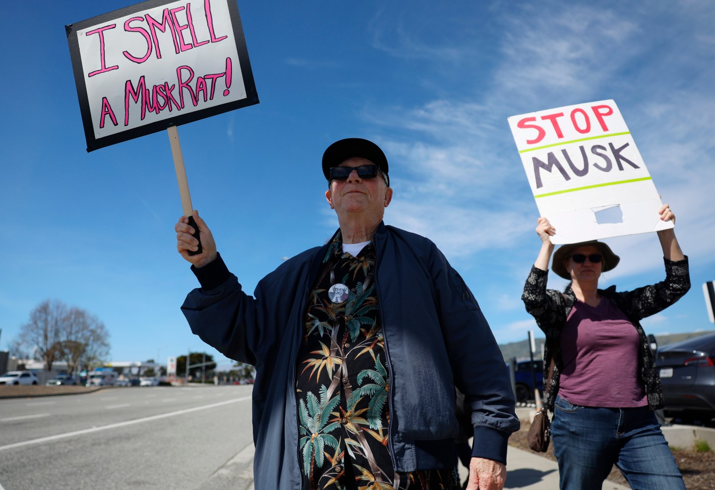 Tesla protests across Bay Area ignite Trump resistance, but intra-party strife ahead