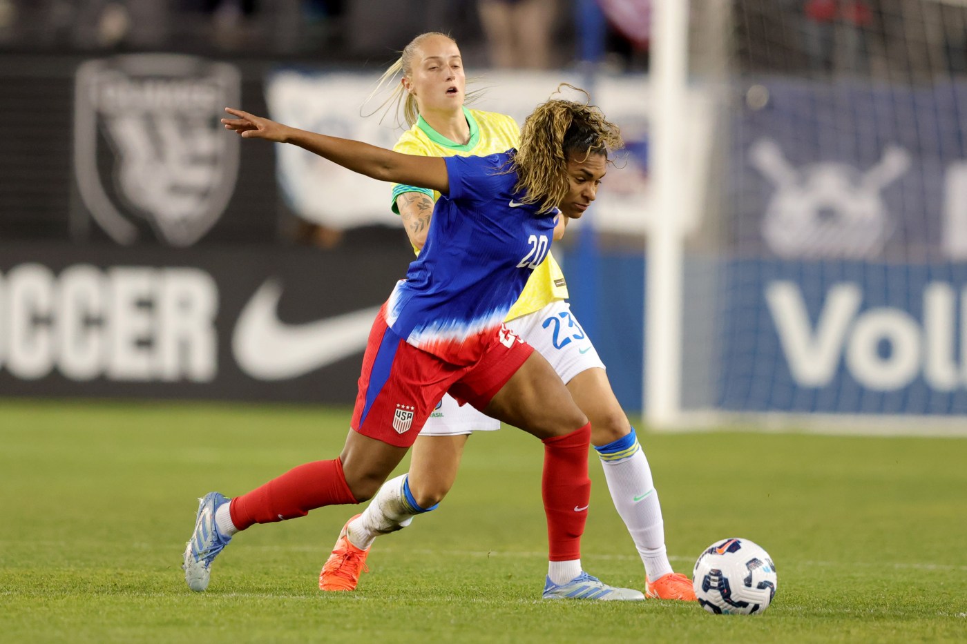 Stanford alum Catarina Macario scores in first minute, but United States loses to Brazil in San Jose friendly match