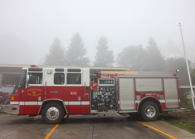Two-alarm fire burns in East Oakland hills