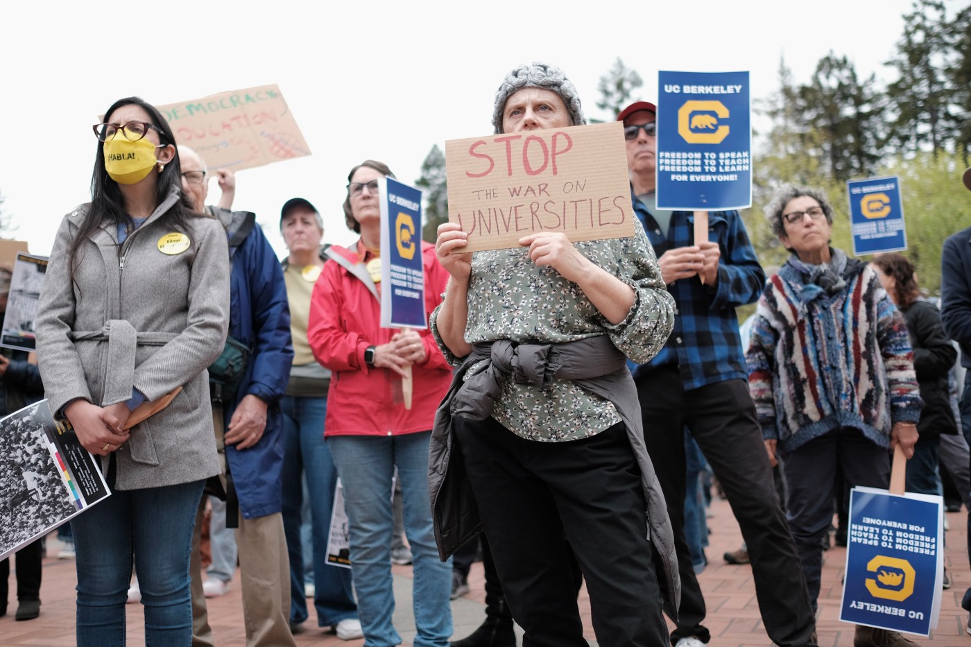 California students and faculty join national protest of Trump’s crackdown on higher education