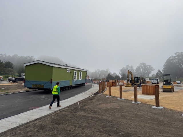 Half Moon Bay: First manufactured homes arrive at new farmworker housing project