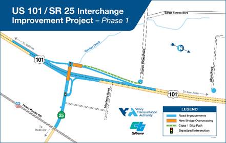 Gilroy roads to close as part of interchange construction