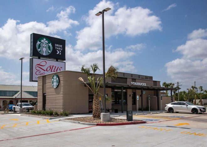 Starbucks’ new drive-thru in Texas is the coffee giant’s first 3D printed store in the US