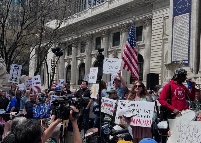 Anti-Trump protesters turn out to rallies in New York, Washington and other cities across country