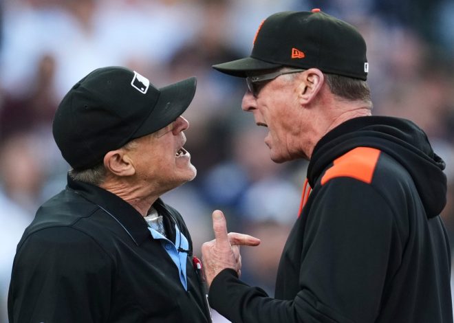 Bob Melvin ejected, Logan Webb hit around in SF Giants’ loss to Tigers