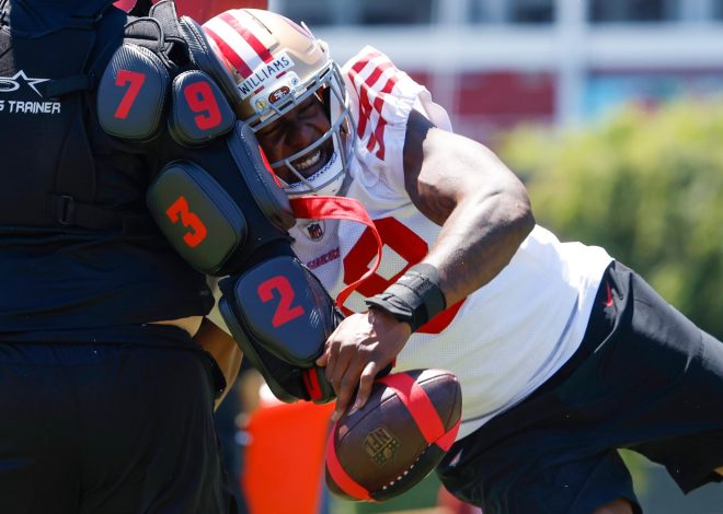 49ers rookie camp: Top pick Mykel Williams grooving, Alfred Collins watching