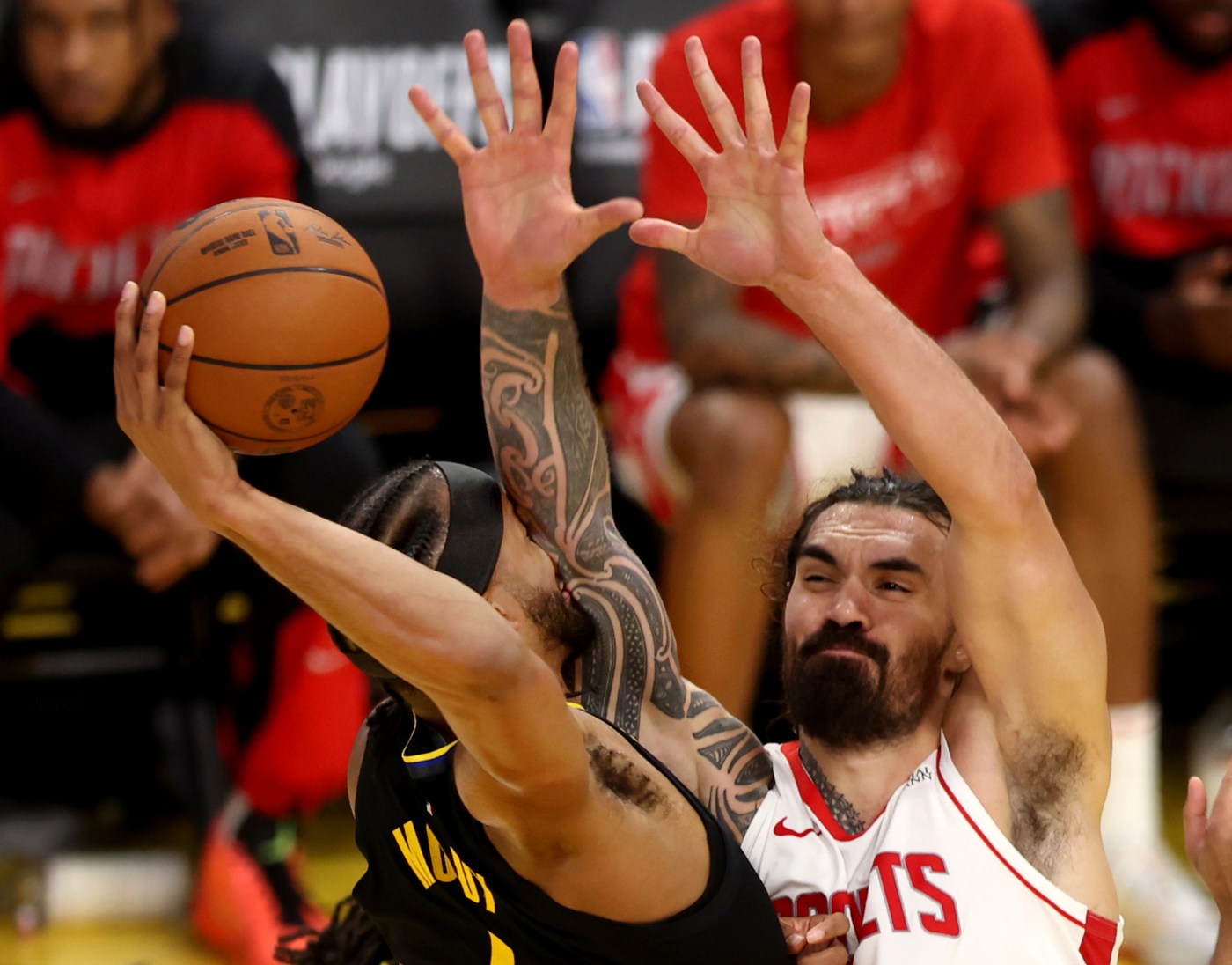Rockets’ Steven Adams has turned dirty work into an art form vs. Warriors