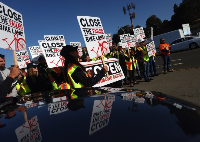 Commuters protest Richmond-San Rafael Bridge bike pathway
