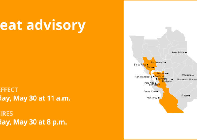 Heat advisory affecting Bay Area inland regions Friday