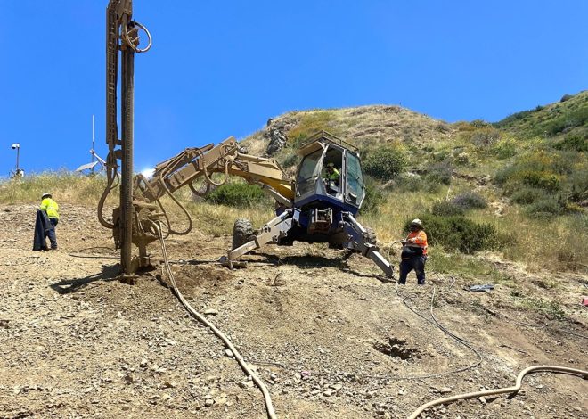Caltrans work on closed section of Highway 1 near Big Sur includes installing dowels