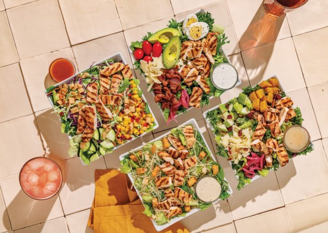 The Habit Burger & Grill uses beefcake to publicize chicken salads