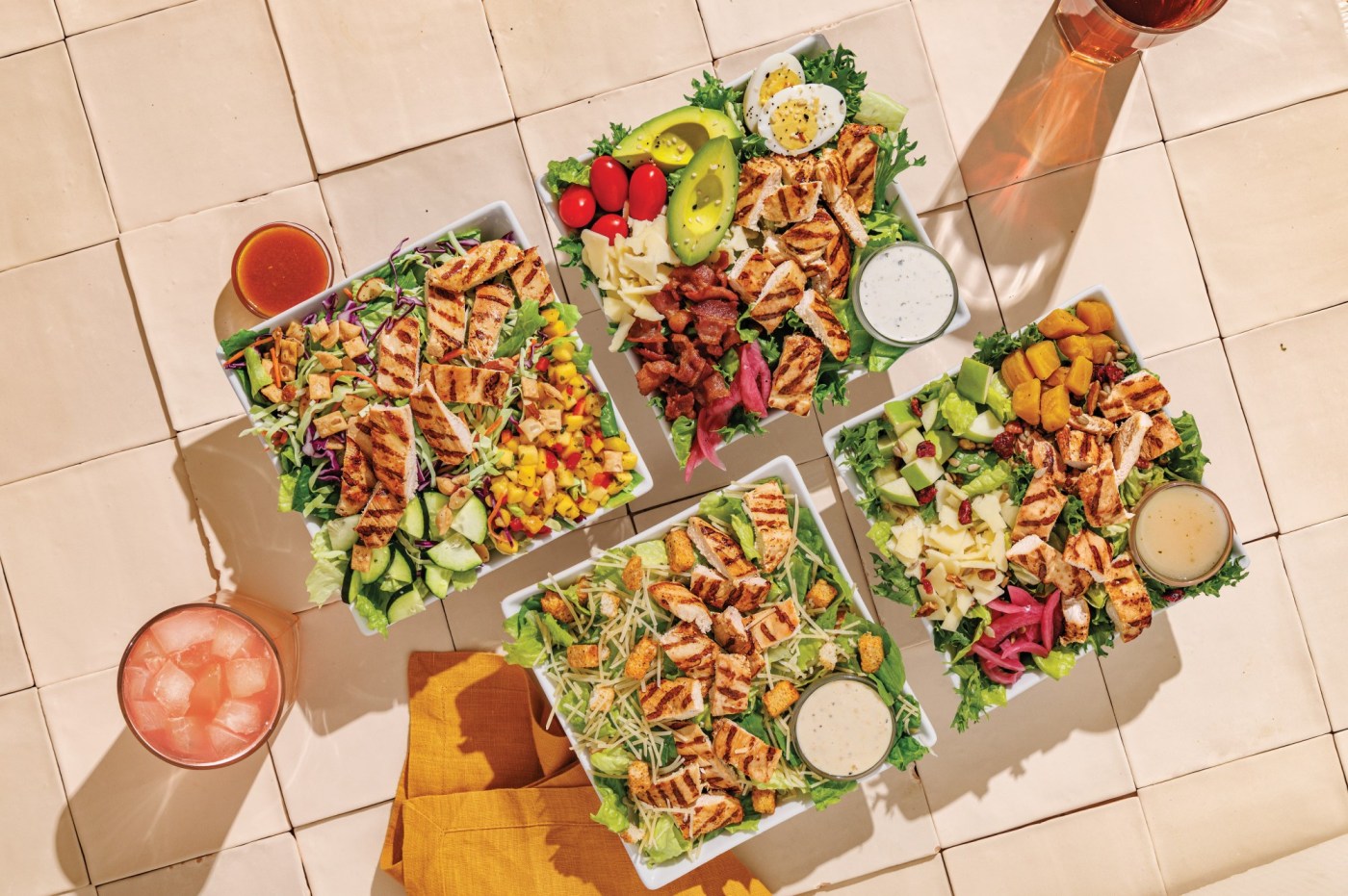 The Habit Burger & Grill uses beefcake to publicize chicken salads