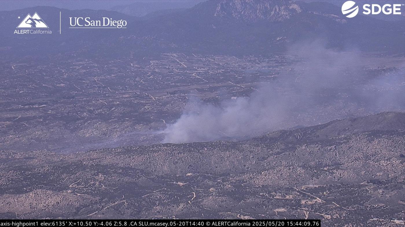 Map: Crossing Fire in Southern California