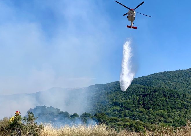 SJFD, Cal Fire halt brushfire near Guadalupe Landfill