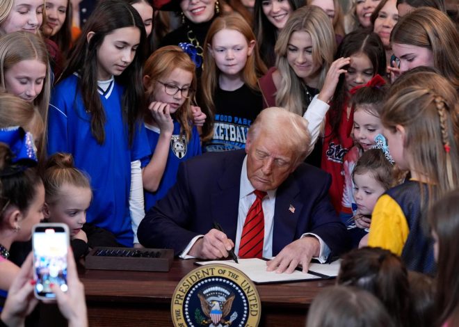 Trump warns California Gov. Newsom of a transgender athlete showdown this weekend