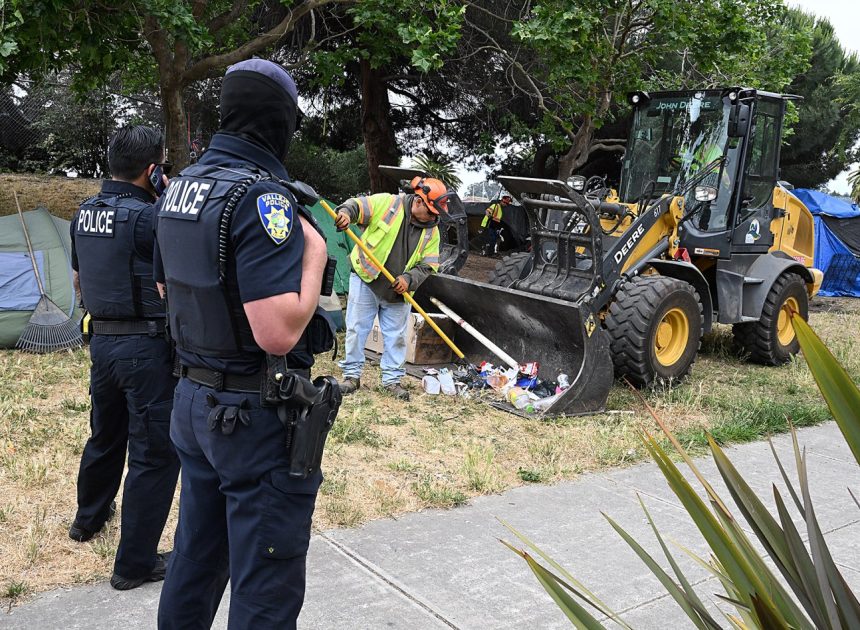 Bay Area homeless encampment  ‘sweeps up’ as opposed to being ‘swept out’