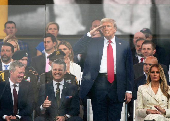 Photos: Military parade marking Army’s 250th anniversary amid anti-Trump protests