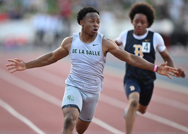 CIF track: De La Salle’s Jaden Jefferson wins state title in 100 as encore to record run