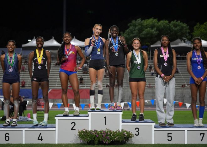 Trans athlete Hernandez wins two competitions at California state track meet, sharing podium with Bay Area jumpers