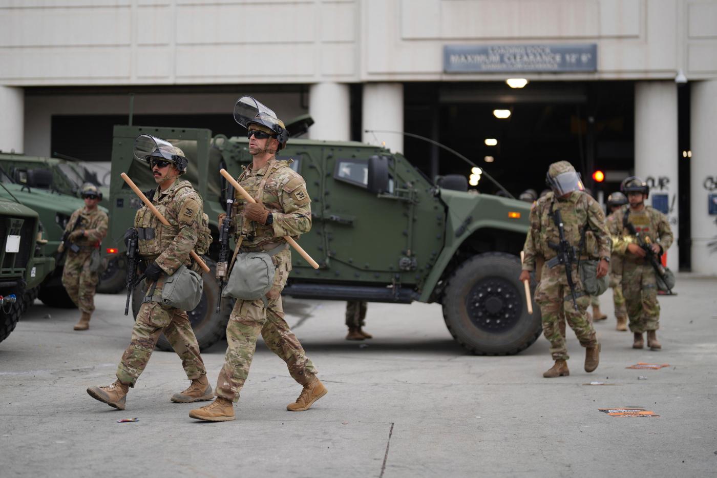 National Guard troops ordered to Los Angeles by Trump find quiet streets and few protests