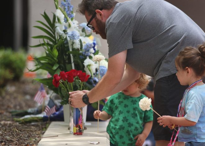 ‘Met by gunfire’: Shootings leave California police officer and another victim dead, 2nd officer wounded