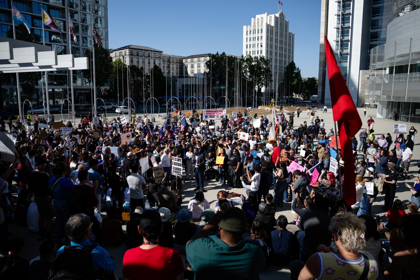 Hundreds gather in San Jose, Oakland to protest ICE