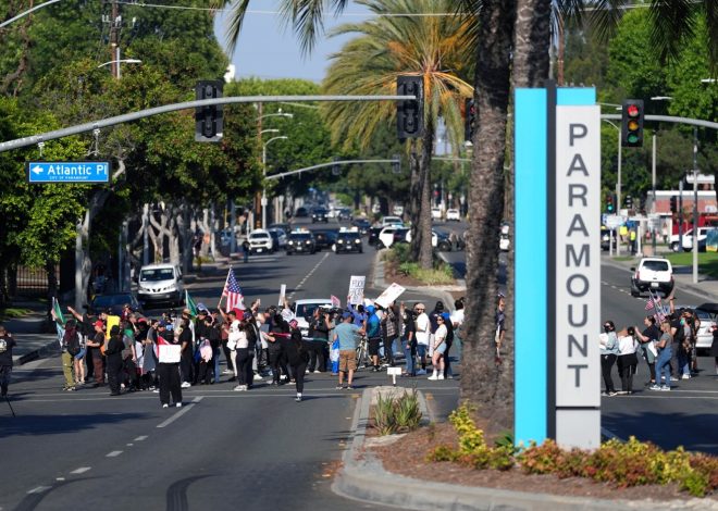 How large are the Los Angeles-area immigration protests?