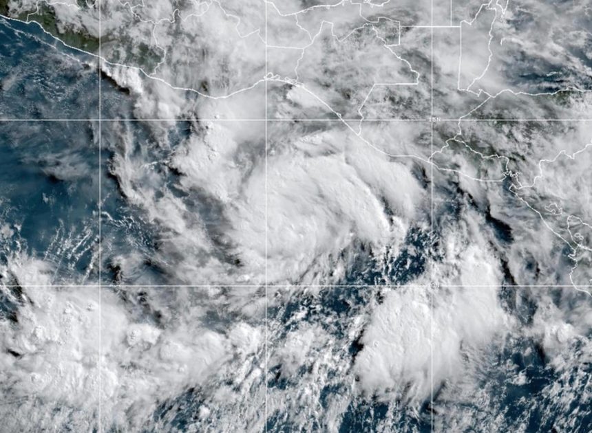 Tropical Storm Erick in the Pacific near southern Mexico is expected to become a hurricane