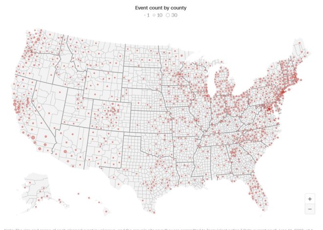 Maps: Visualizing the anti-ICE protests and government responses