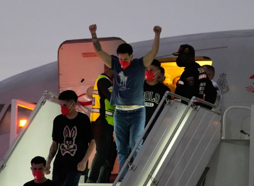 Venezuela frees 10 detained Americans in three-country deal that also has El Salvador release migrants deported by US
