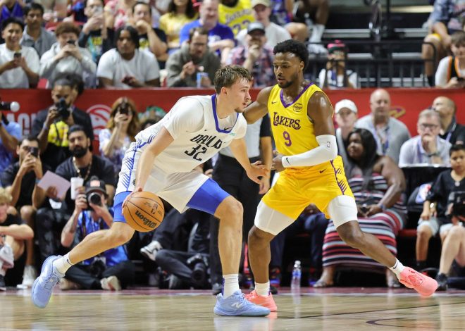 Cooper Flagg’s duel with Bronny James in Mavs debut rocks Las Vegas Summer League