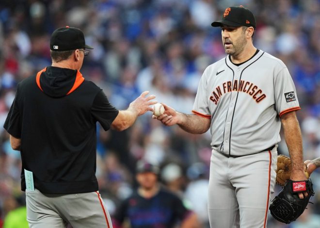 Verlander roughed up, offense shut out as SF Giants open second half with loss