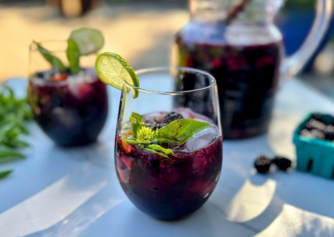 Recipe: Blackberry basil sangria