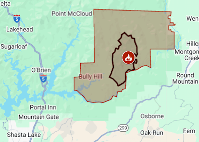 Map: Green Fire is now 3rd biggest in California this season
