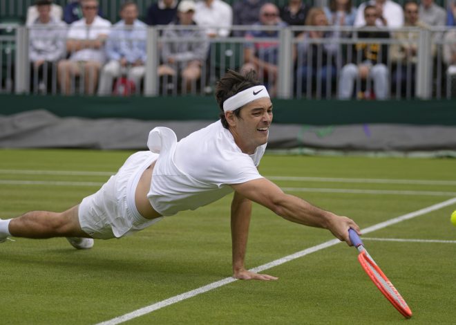 Two-time defending champion Carlos Alcaraz beats Taylor Fritz to reach the Wimbledon final